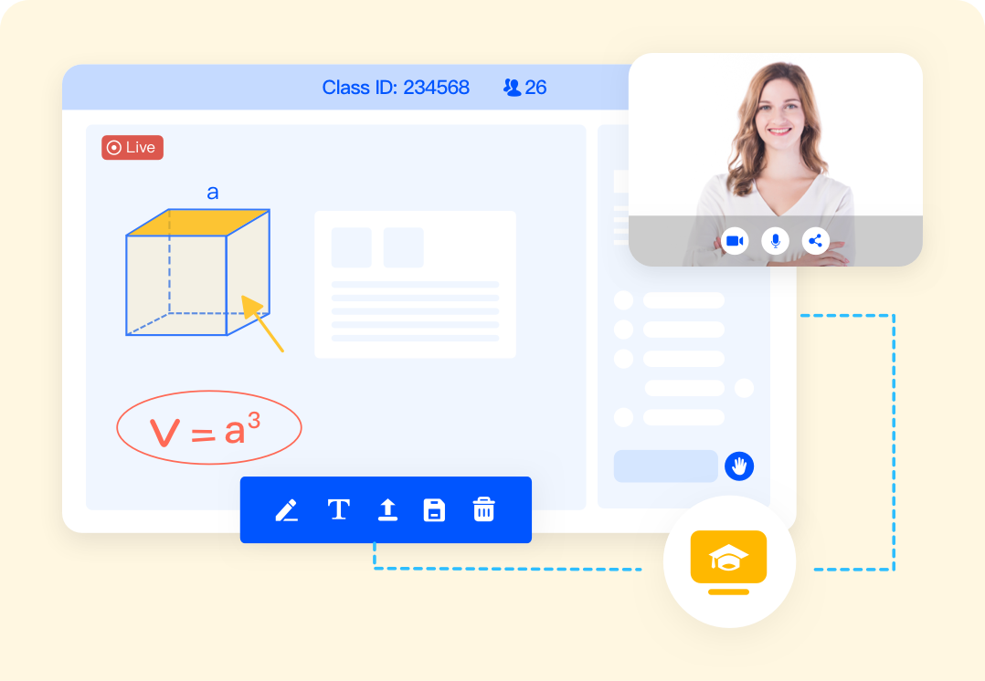 Live streaming classes